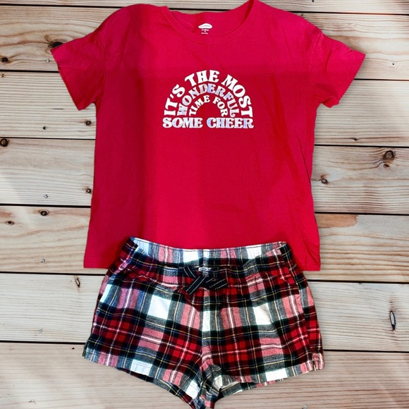 Old Navy Other - Old Navy 2pc Pajama set ITS THE MOST WONDERFUL TIME FOR SOME CHEER size Medium